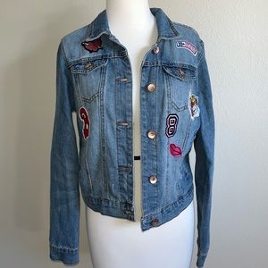 Denim Jacket with Patches
